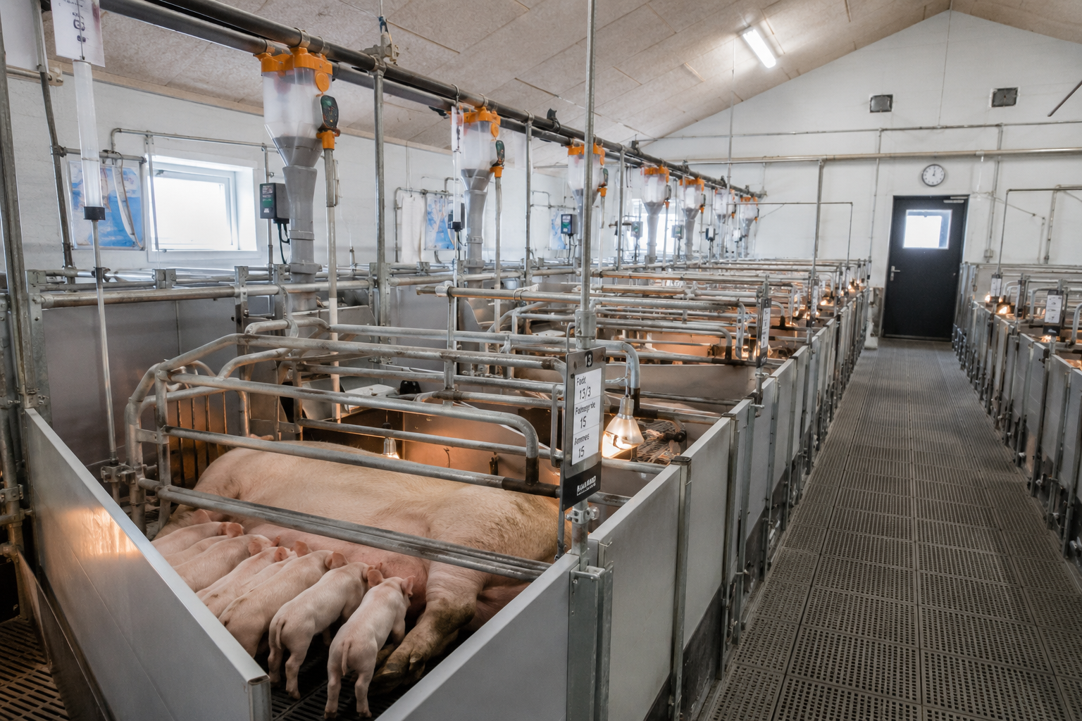 Pig farm worker